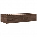 vidaXL Lit de jour et tiroirs chêne marron 90x190 cm bois d'ingénierie