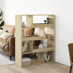 vidaXL Bibliothèque chêne sonoma 100x33x125 5 cm bois d'ingénierie