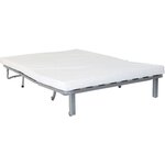 Banquette BZ - Tissu 100  Coton rouge - Couchage 140 x 190 cm - Classique - Moelleux
