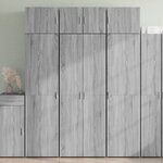 vidaXL Buffet haut sonoma gris 70x42 5x185 cm bois d'ingénierie