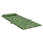 vidaXL Coussins de chaise à dossier haut lot de 4 modèle de feuille