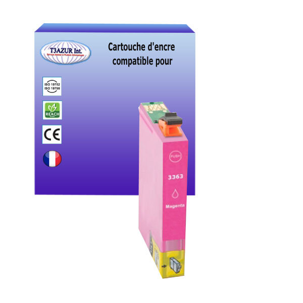 Cartouche Compatible pour Epson XP-7100, XP-830, XP-900 remplace Epson T3363 (33XL) Magenta - T3AZUR