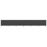 vidaXL Paravent 6 panneaux Tissu 800 x 160 cm Anthracite