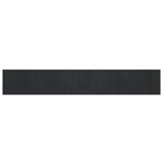 vidaXL Tapis rectangulaire gris 80x500 cm bambou