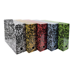 Boîte de classement carton exacompta tradition dos 12 cm couleurs assorties - lot de 5