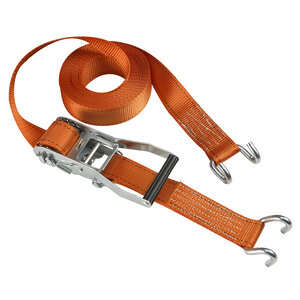 Sangle d'Arrimage avec Crochets J et Cliquet Orange 9m x 50mm Sangle