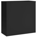 vidaXL Classeur noir 90x40x130 cm acier