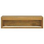 vidaXL Armoire murale de salle de bain 110x45x30 cm Teck solide