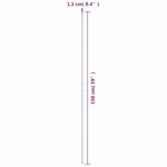 vidaXL Piquets pour plantes de jardin 30 Pièces vert 150 cm acier