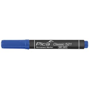 Pica marqueur permanent dry-safe classic 2-6 mm pointe biseautée bleu