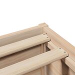 vidaXL Cadre de lit avec tête de lit 75x190 cm bois de pin massif