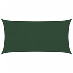 vidaXL Voile d'ombrage 160 g/m² Vert foncé 2 5x4 5 m PEHD