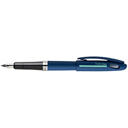 Stylo plume Tradio  corps sport chic Bleu foncé/bande menthe  encre Bleue PENTEL