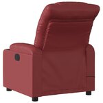 vidaXL Fauteuil de massage inclinable électrique rouge bordeaux