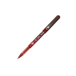 Stylo roller V Ball VB5 Encre liquide Pte métal Fine Rouge PILOT