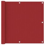 vidaXL Écran de balcon Rouge 90x400 cm Tissu Oxford