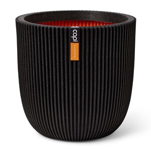 Capi Jardinière Groove 43x41 cm noir