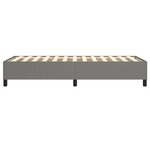 vidaXL Cadre de lit Gris foncé 90x190 cm Tissu