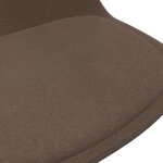 vidaXL Chaises pivotantes à manger lot de 2 marron tissu