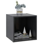vidaXL Meubles TV 4 Pièces gris 37x35x37 cm bois d’ingénierie