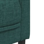 vidaXL Ensemble de canapés 3 Pièces vert foncé tissu