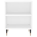 vidaXL Tables de chevet 2 Pièces blanc 40x30x50 cm bois d'ingénierie