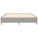vidaXL Cadre de lit Gris clair 160x200 cm Tissu
