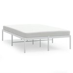 vidaXL Cadre de lit métal blanc 120x190 cm