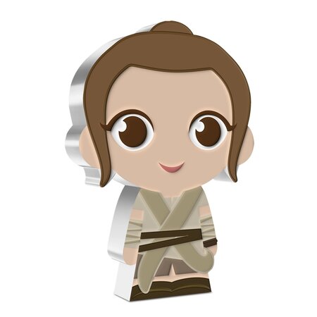 Pièce de monnaie 2 Dollars Niue 2021 1 once argent BE – Chibi Rey Solo Star Wars