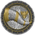Pièce de monnaie en Argent 10 Mark g 62.2 (2 oz) Millésime 2024 Artefacts GJALLARHORN