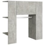 vidaXL Armoire de couloir Gris béton 97 5x37x99 cm Bois d'ingénierie