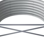 vidaXL Lit surélevé de jardin Acier enduit de poudre 368x80x36 cm Vert
