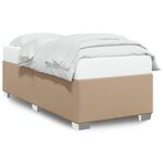 vidaXL Cadre de lit Cappuccino 90x190 cm Similicuir