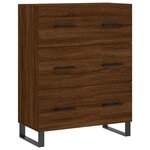 vidaXL Buffet chêne marron 69 5x34x90 cm bois d'ingénierie