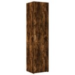 vidaXL Armoire de rangement mince chêne fumé 45x42 5x225 cm