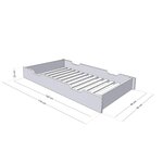 Tiroir de lit 90 x 180 BUDDY - rouge brique