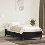 vidaXL Cadre de lit Noir 90x200 cm Velours
