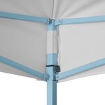 vidaXL Tente de réception pliable professionnelle 3x4 m Acier Blanc