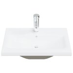 vidaXL Ensemble de meubles de bain 2Pièces céramique et bois d'ingénierie