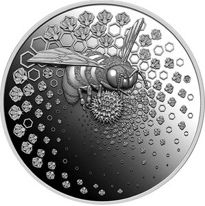 Monnaie en argent 25 dollars g 62.2 (2 oz) millésime 2023 entoma bee