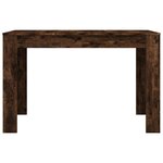 vidaXL Table à dîner chêne fumé 120x60x76 cm bois d'ingénierie