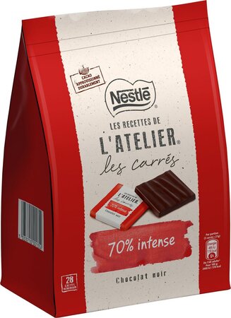 Acheter Nestlé Les Recettes de l'Atelier Carrés de chocolat noir 70%