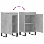 vidaXL Buffets 2 Pièces gris béton 40x35x70 cm bois d'ingénierie