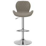 vidaXL Tabourets de bar lot de 2 gris clair velours