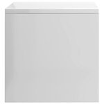 vidaXL Tables de chevet 2Pièces Blanc brillant 40x30x30cm Bois ingénierie