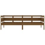 vidaXL Lit de jour marron miel bois de pin massif 80x200 cm