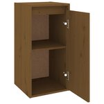 vidaXL Armoire murale Marron miel 30x30x60 cm Bois de pin massif
