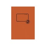 Protège Cahier Papier Recyclé A5 Orange HERMA