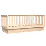 vidaXL Lit de jour 75x190 cm Bois de pin massif
