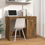 vidaXL Bureau Chêne fumé 100x50x76 cm Bois d'ingénierie